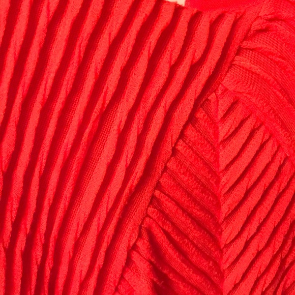 Reddish-orange a-line dress - Picture 3 of 3